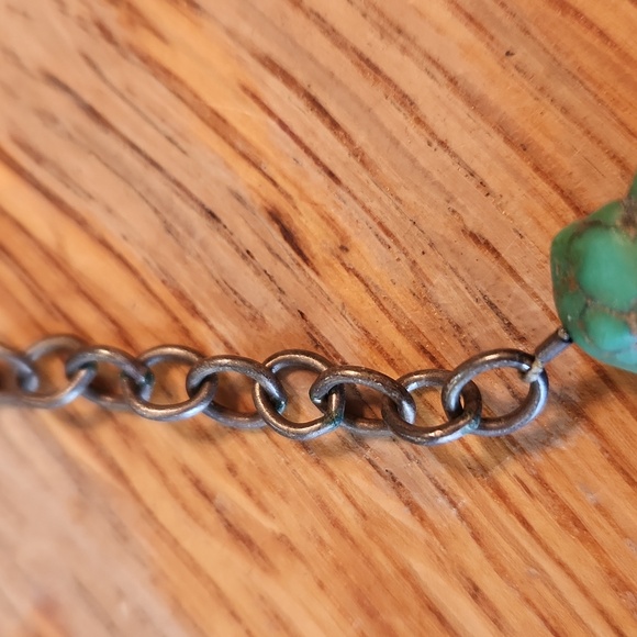 Liz‎ Henry 925 silver marked turquoise beaded necklace 18" - Picture 6 of 15